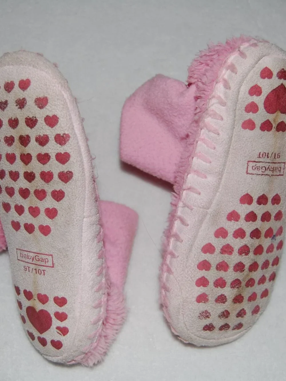 Baby Gap Pink Slipper Boots with Poms, Size 9T/10T (6.5